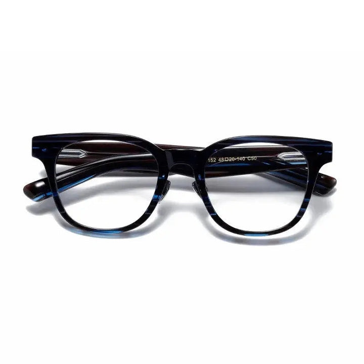 Aimee Unisex Full Rim Square Titanium Acetate Eyeglasses 14152