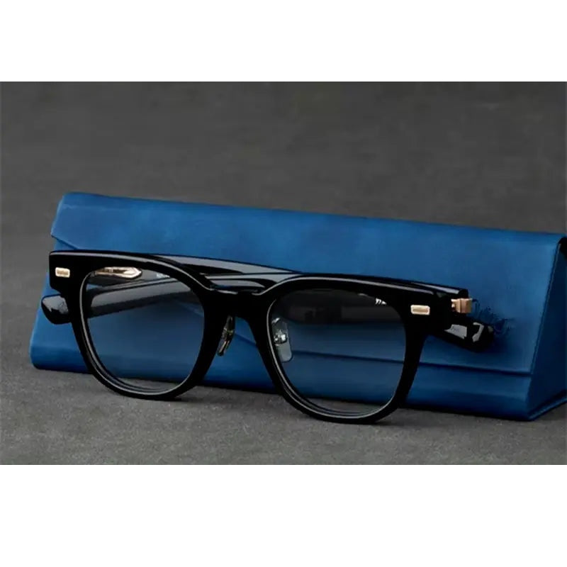 Aimee Unisex Full Rim Square Titanium Acetate Eyeglasses 14152