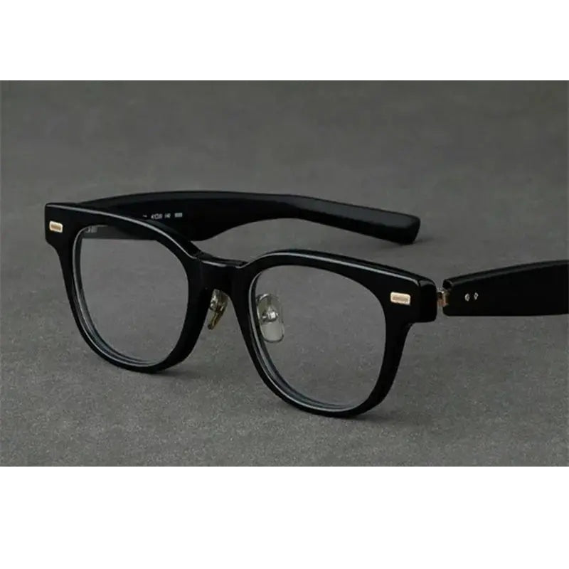 Aimee Unisex Full Rim Square Titanium Acetate Eyeglasses 14152