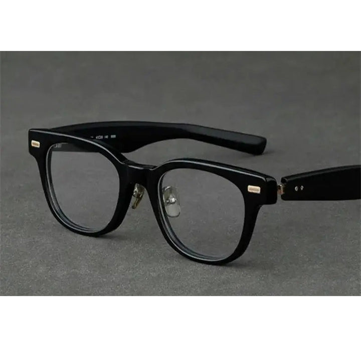 Aimee Unisex Full Rim Square Titanium Acetate Eyeglasses 14152