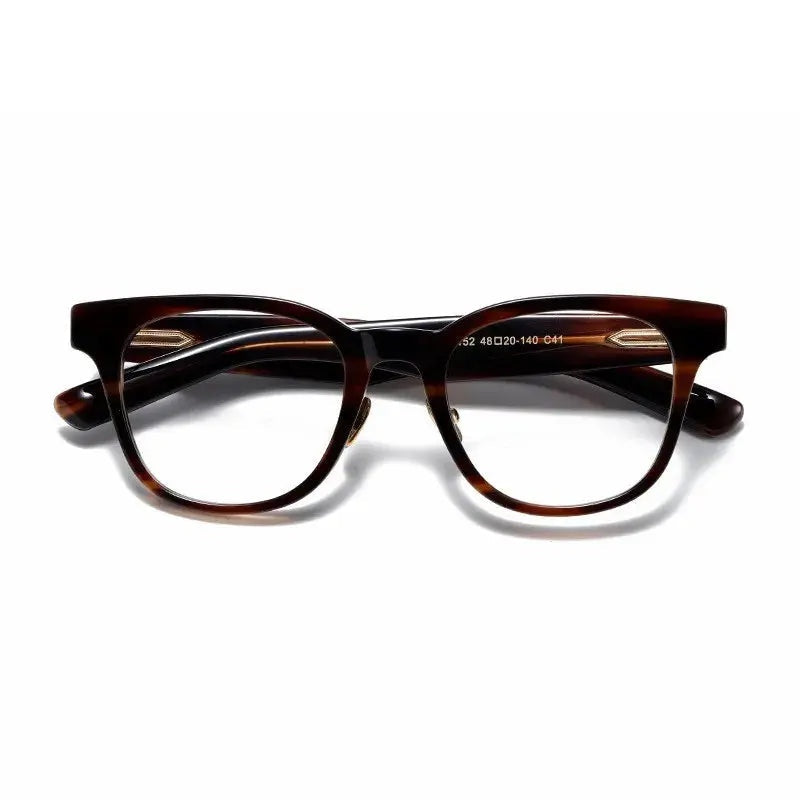 Aimee Unisex Full Rim Square Titanium Acetate Eyeglasses 14152
