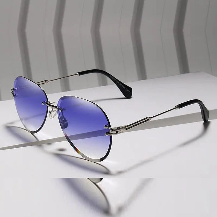 Kingseven Rimless Women Sunglasses Gradient N802Ns