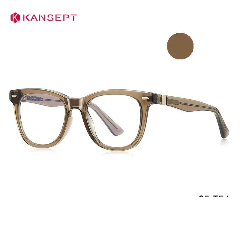 Kansept Unisex Full Rim Square Tr 90 Alloy Reading Glasses 442230