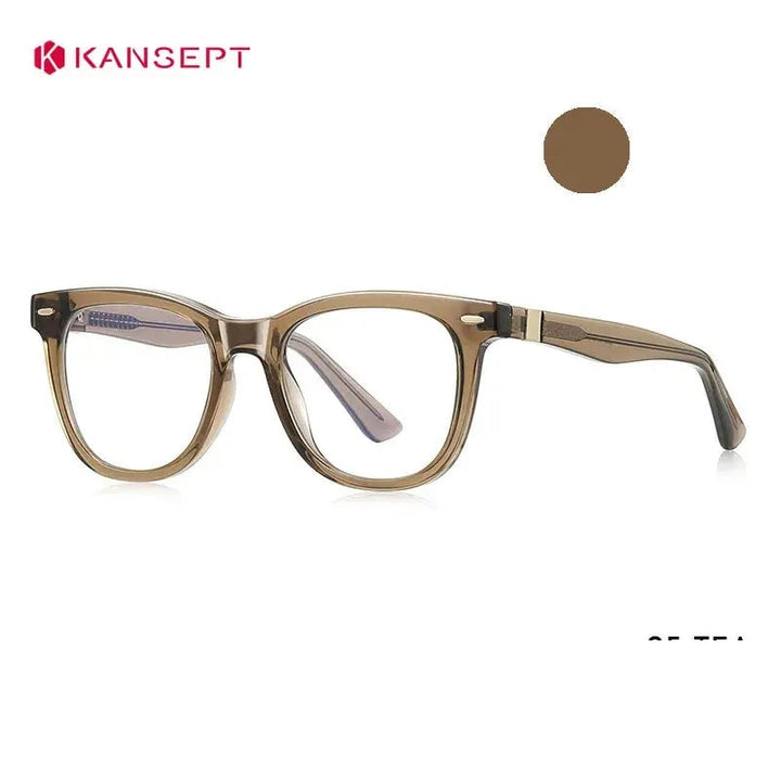 Kansept Unisex Full Rim Square Tr 90 Alloy Reading Glasses 442230