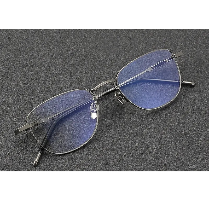 Chashma Unisex Full Rim Polygon Square Titanium Eyeglasses 887465