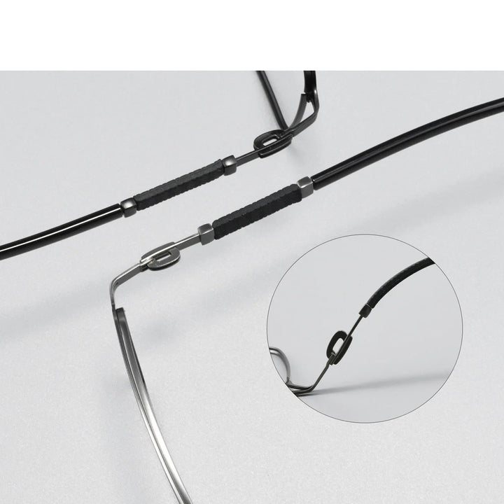 Bclear Men Full Rim Square Alloy Eyeglasses BSF-T1213X