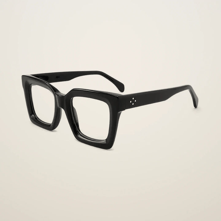 Gatenac Unisex Full Rim Square Acetate Reading Glasses 882215 - C1