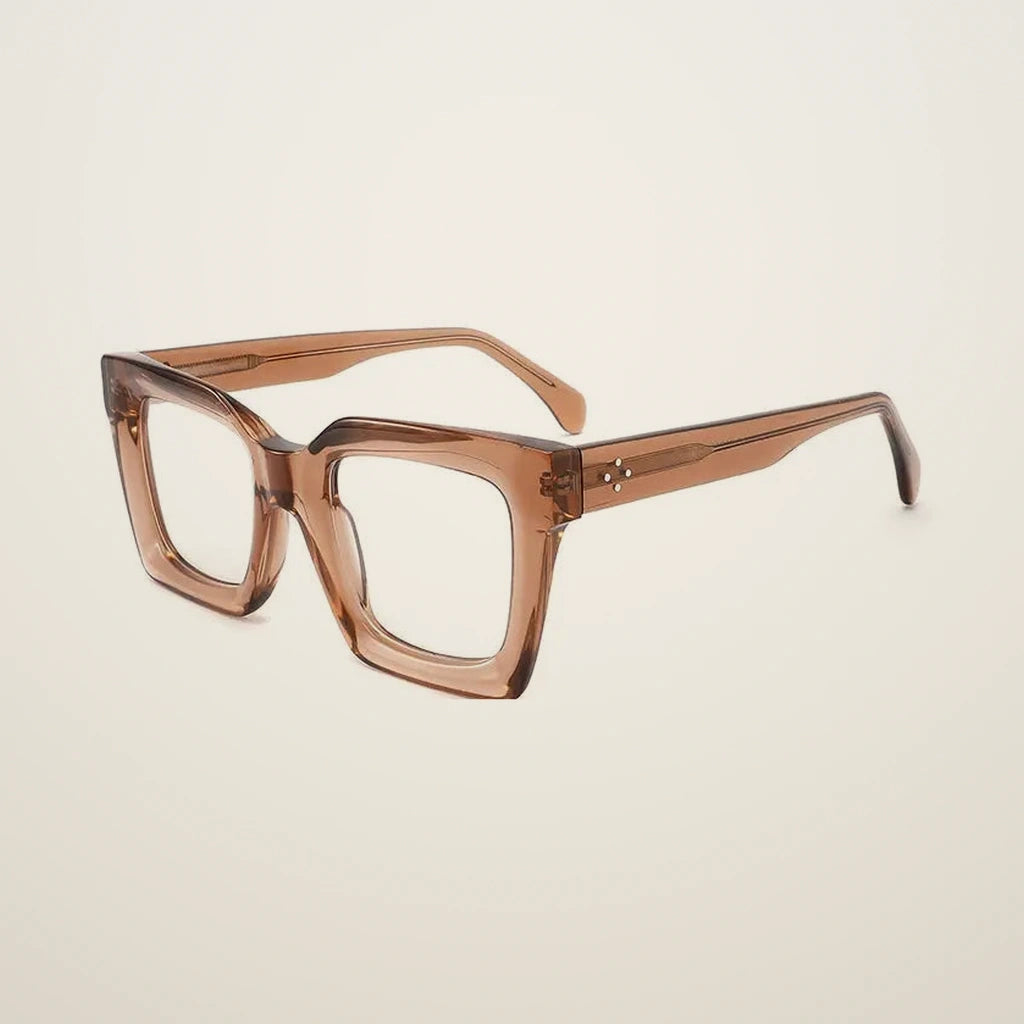 Gatenac Unisex Full Rim Square Acetate Reading Glasses 882215 - C3