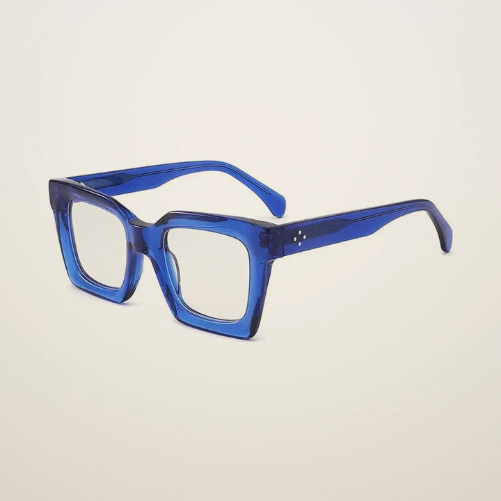 Gatenac Unisex Full Rim Square Acetate Reading Glasses 882215 - C6 Photochromic