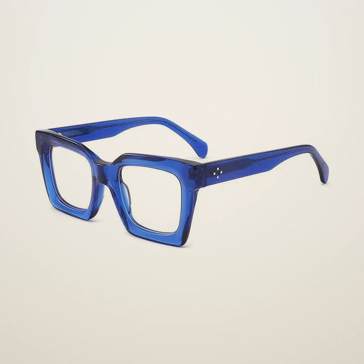 Gatenac Unisex Full Rim Square Acetate Reading Glasses 882215 - C6