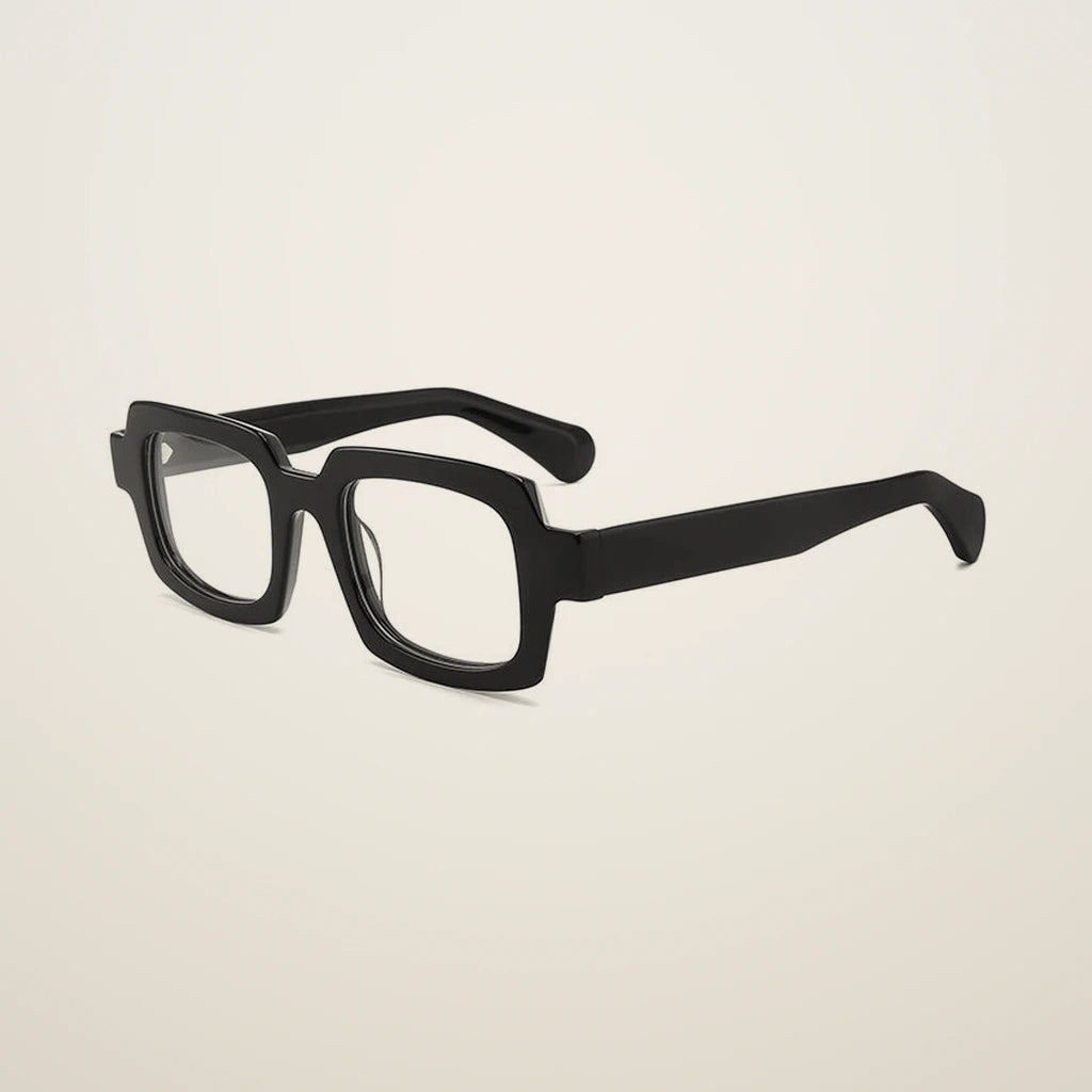 Gatenac Unisex Full Rim Big Square Acetate Reading Glasses 882219 - C1