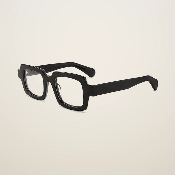 Gatenac Unisex Full Rim Big Square Acetate Reading Glasses 882219 - C1