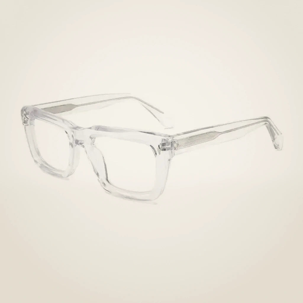 Gatenac Unisex Full Rim Square Brow Line Acetate Reading Glasses 882222 - C3