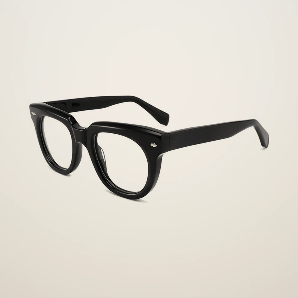 Gatenac Unisex Full Rim Square Acetate Reading Glasses 882224 - C1
