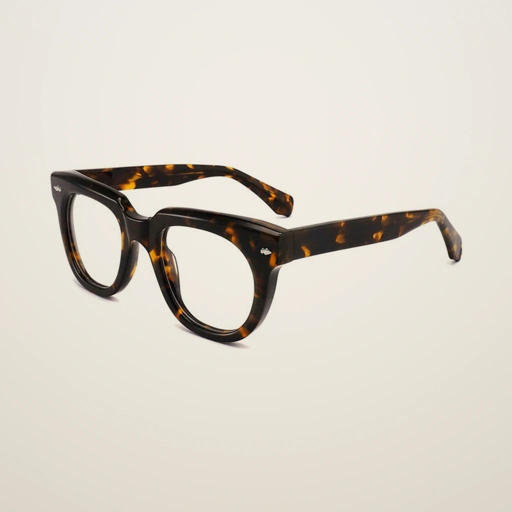 Gatenac Unisex Full Rim Square Acetate Reading Glasses 882224 - C2