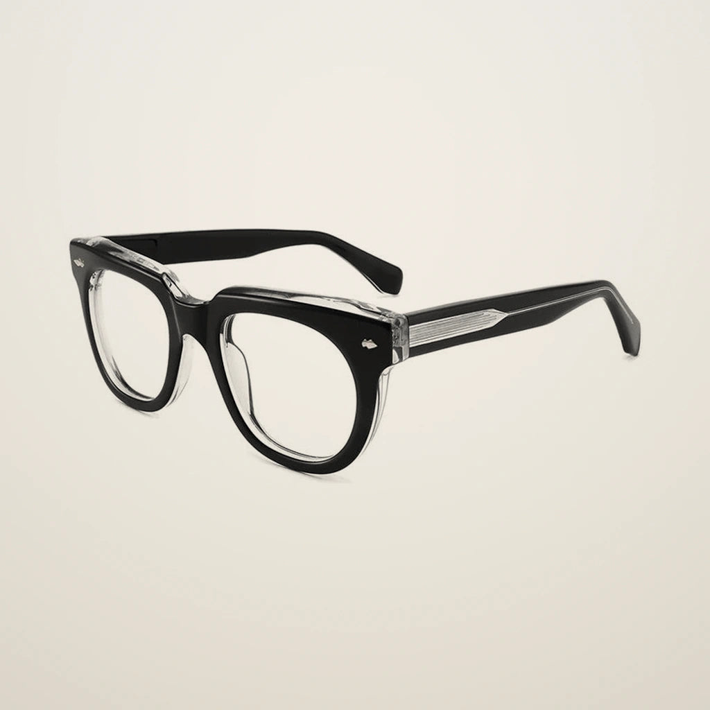 Gatenac Unisex Full Rim Square Acetate Reading Glasses 882224 - C3