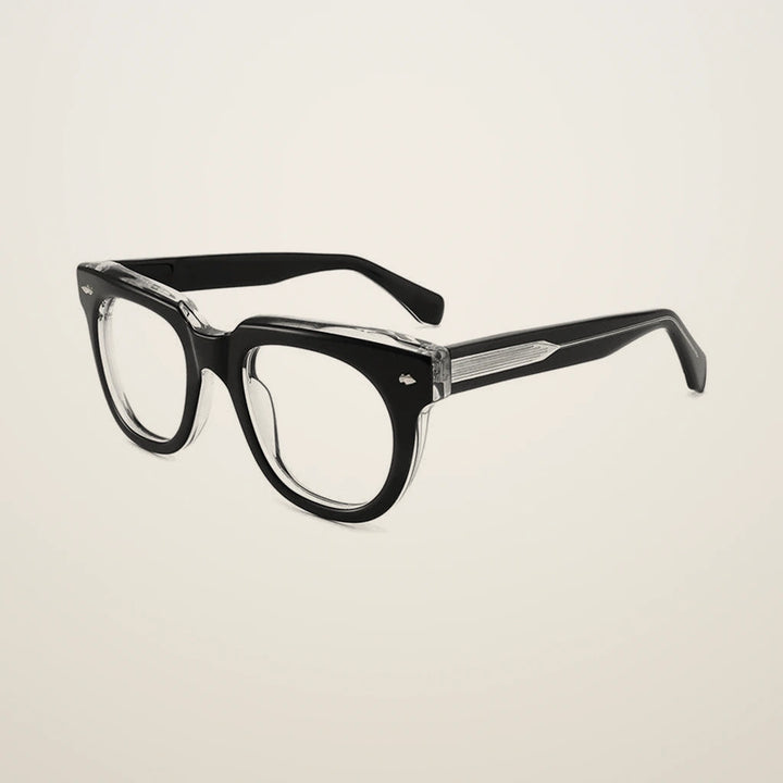 Gatenac Unisex Full Rim Square Acetate Reading Glasses 882224 - C3