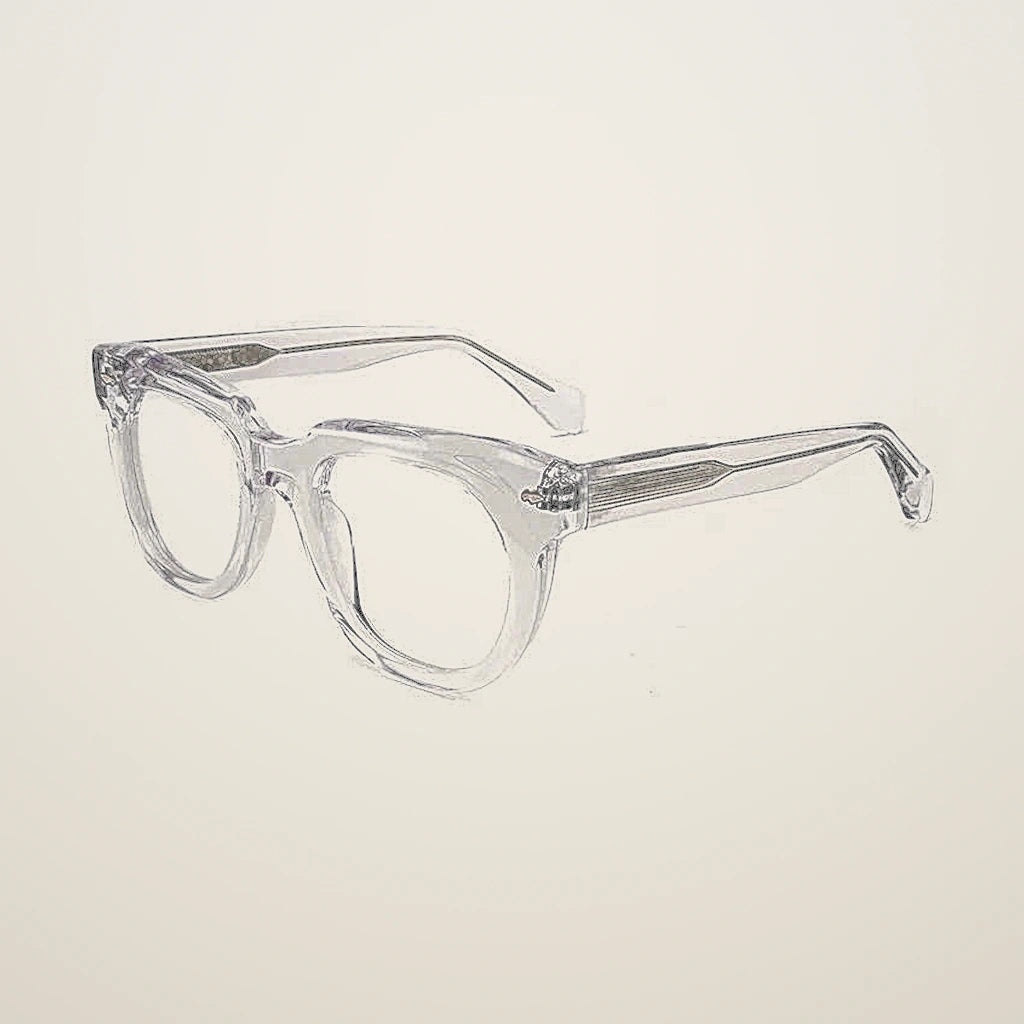 Gatenac Unisex Full Rim Square Acetate Reading Glasses 882224 - C4