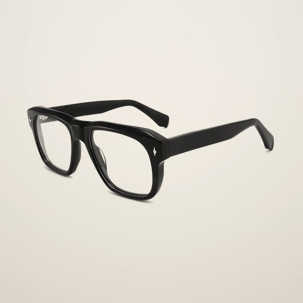 Gatenac Unisex Full Rim Square Acetate Reading Glasses 882225 - C1