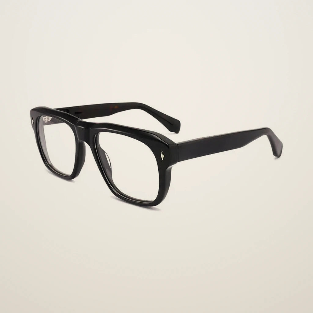 Gatenac Unisex Full Rim Square Acetate Reading Glasses 882225 - C4