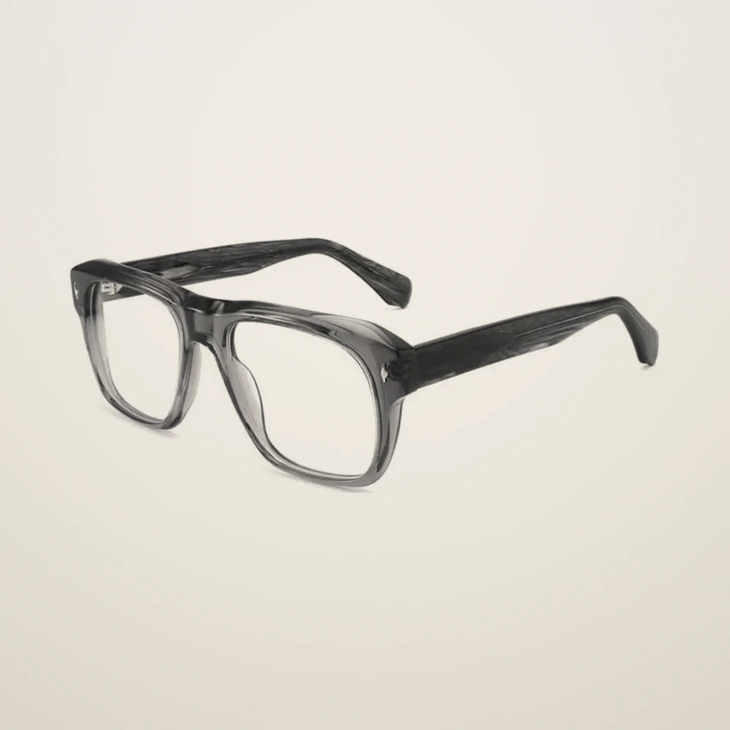 Gatenac Unisex Full Rim Square Acetate Reading Glasses 882225 - C5
