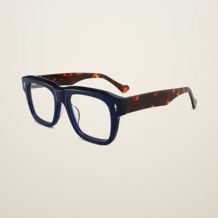 Gatenac Unisex Full Rim Big Square Acetate Reading Glasses 882290 - C3