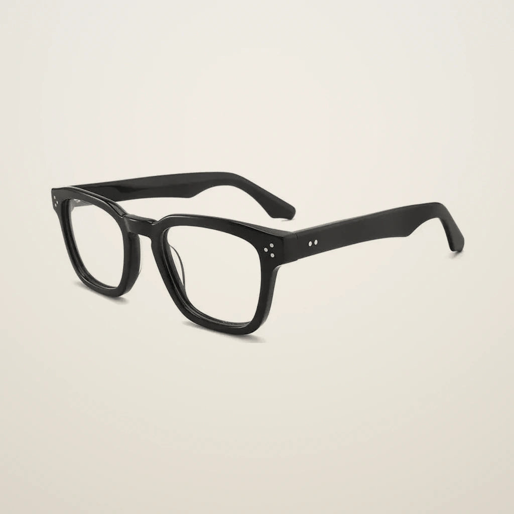 Gatenac Unisex Full Rim Square Acetate Reading Glasses G1159 - C1