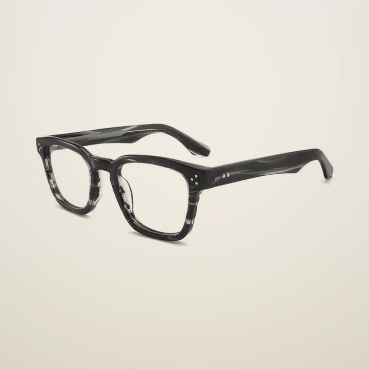 Gatenac Unisex Full Rim Square Acetate Reading Glasses G1159 - C3