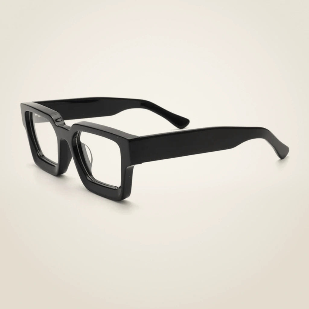 Gatenac Unisex Full Rim Polygon Brow Line Acetate Reading Glasses G1439 - C1