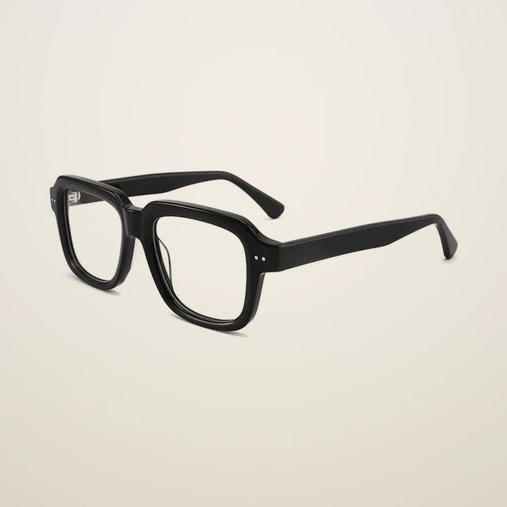 Gatenac Unisex Full Rim Polygon Square Acetate Reading Glasses G2404 - C1