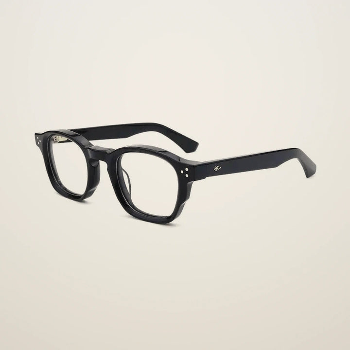 Gatenac Unisex Full Rim Oval Square Acetate Reading Glasses G66302 - C1