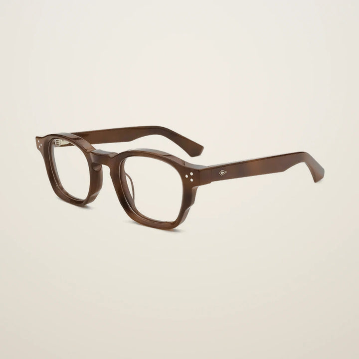 Gatenac Unisex Full Rim Oval Square Acetate Reading Glasses G66302 - C2