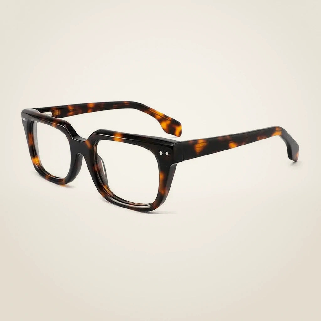 Gatenac Unisex Full Rim Square Acetate Reading Glasses G882211 - C1