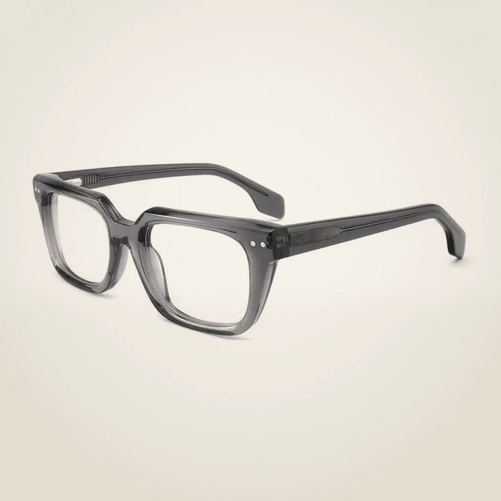Gatenac Unisex Full Rim Square Acetate Reading Glasses G882211 - C3