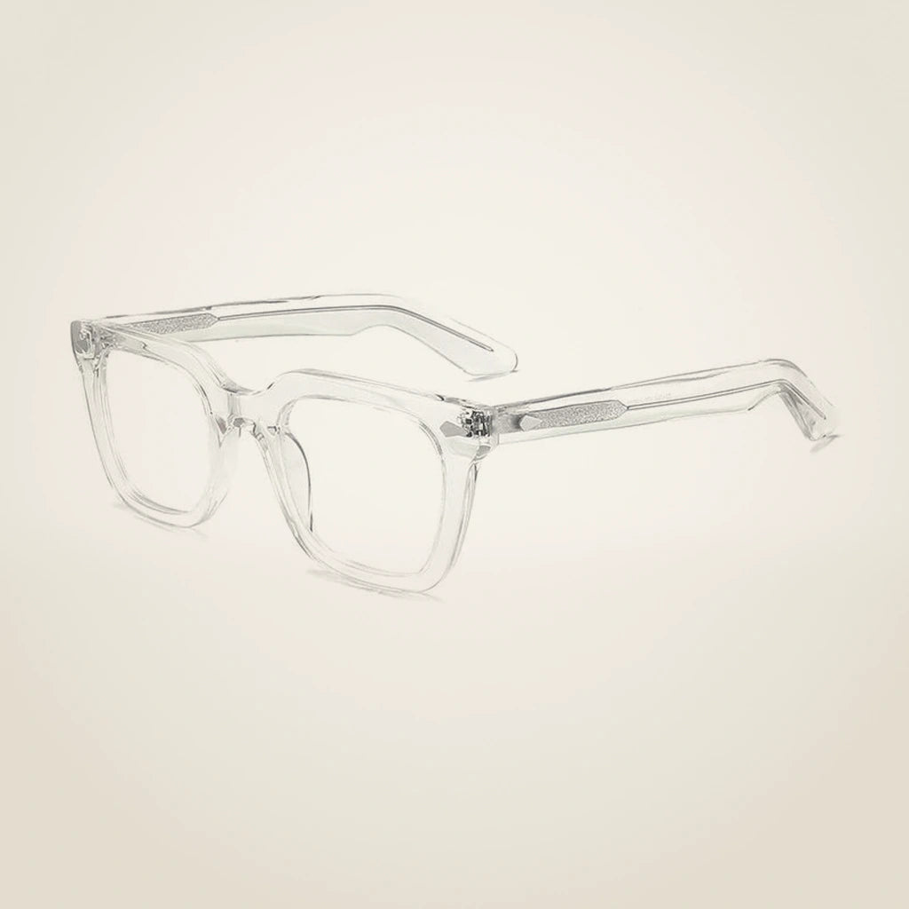 Gatenac Unisex Full Rim Square Brow Line Acetate Reading Glasses G91066 - C2