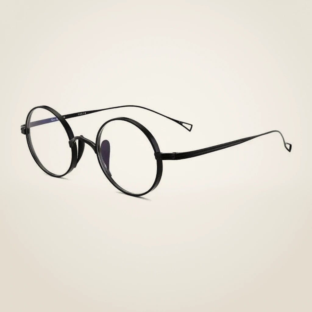 Gatenac Unisex Full Rim Round Titanium Frame Eyeglasses Gxyj02 - 2