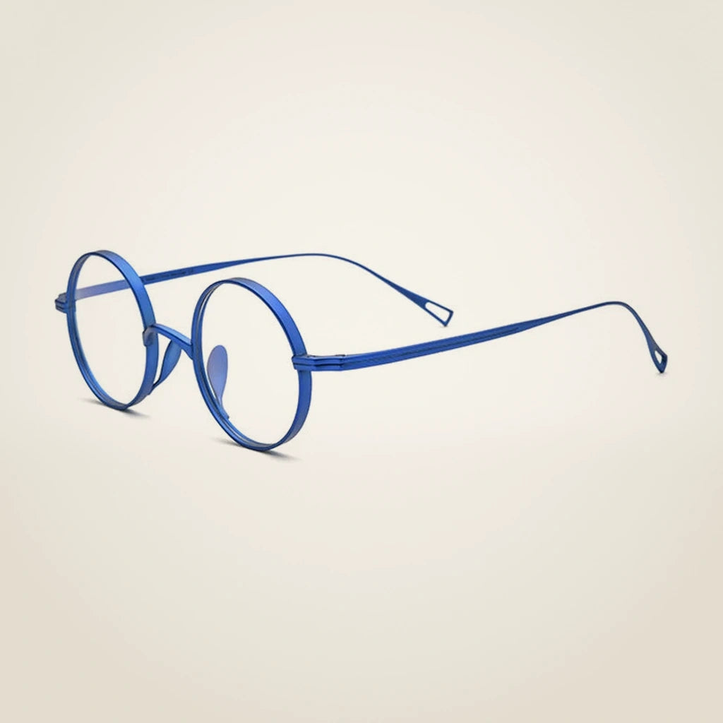 Gatenac Unisex Full Rim Round Titanium Frame Eyeglasses Gxyj02 - 4