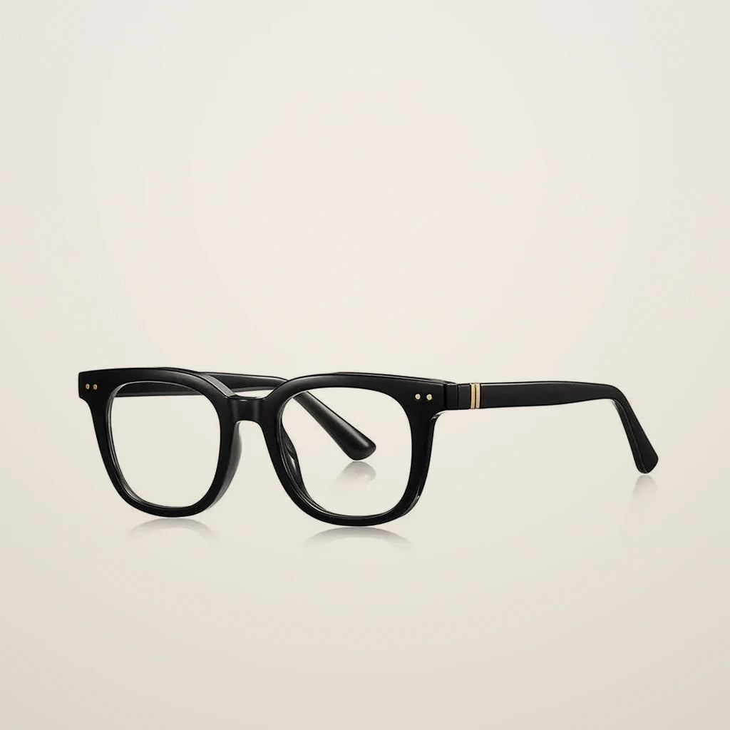 Gatenac Unisex Full Rim Square Tr 90 Titanium Reading Glasses Gxyj2229 - C1
