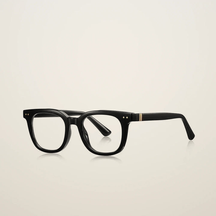 Gatenac Unisex Full Rim Square Tr 90 Titanium Reading Glasses Gxyj2229 - C1