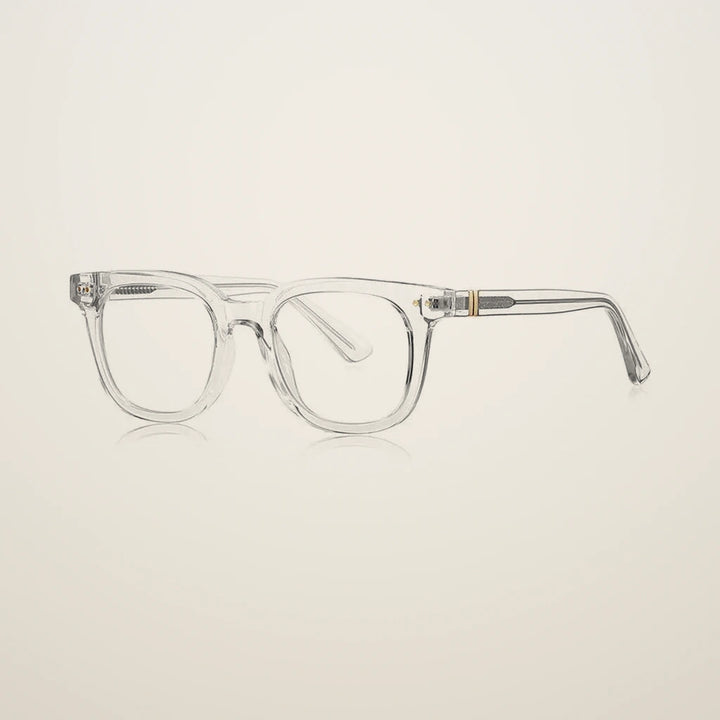 Gatenac Unisex Full Rim Square Tr 90 Titanium Reading Glasses Gxyj2229 - C2