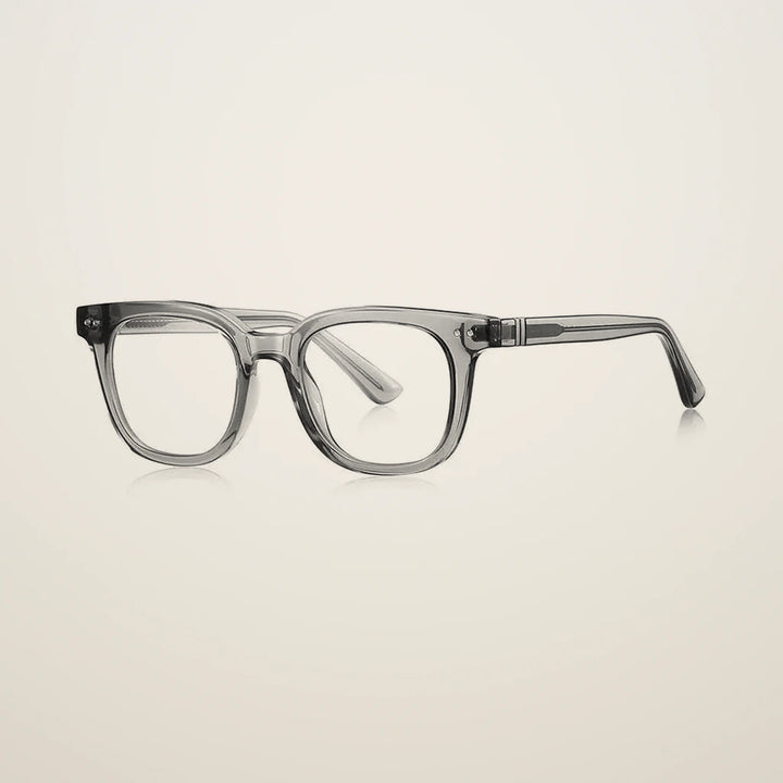 Gatenac Unisex Full Rim Square Tr 90 Titanium Reading Glasses Gxyj2229 - C3