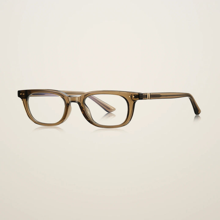 Gatenac Unisex Full Rim Square Tr 90 Titanium Reading Glasses Gxyj2229 - C6