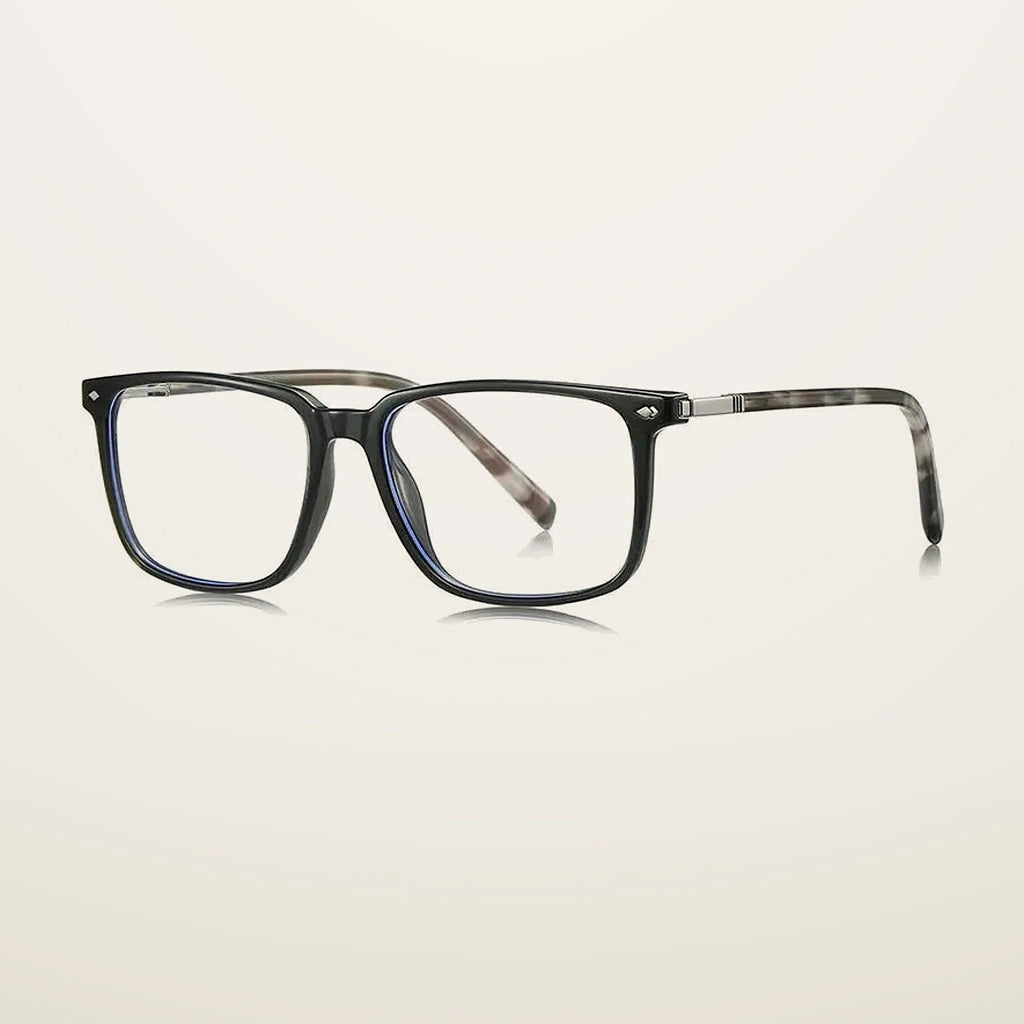Gatenac Men's Full Rim Square Tr 90 Titanium Reading Glasses Gxyj9215 - C5