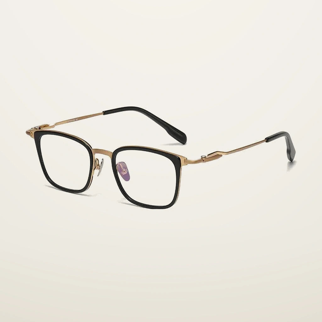 Gatenac Unisex Full Rim Big Square Titanium Acetate Photochromic Reading Glasses 280057 - C5 Photochromic