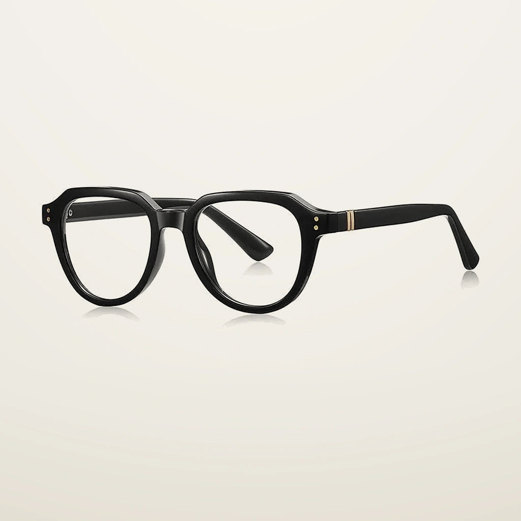 Gatenac Unisex Full Rim Flat Top Oval Tr 90 Titanium Reading Glasses G2226 - C1