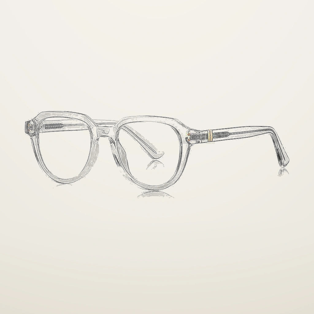 Gatenac Unisex Full Rim Flat Top Oval Tr 90 Titanium Reading Glasses G2226 - C2