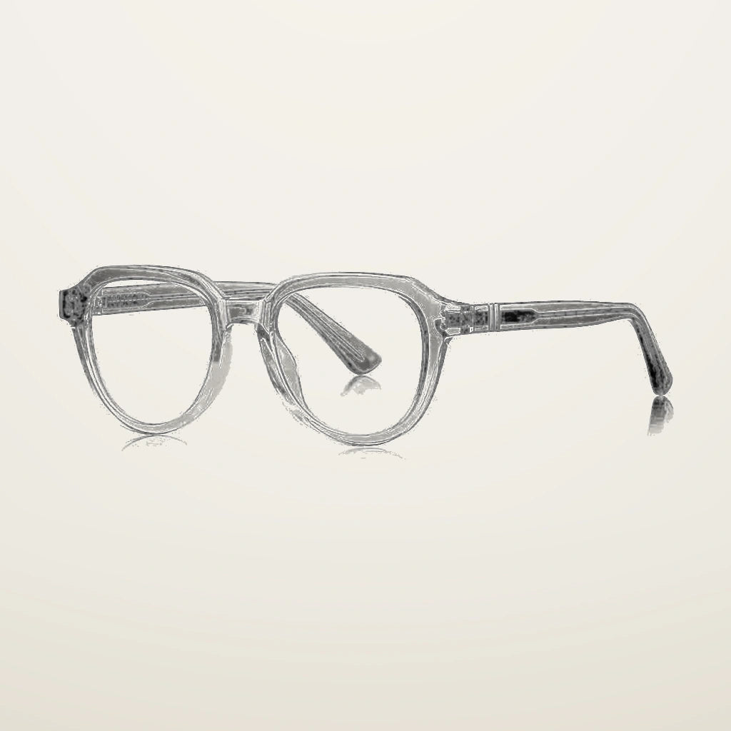 Gatenac Unisex Full Rim Flat Top Oval Tr 90 Titanium Reading Glasses G2226 - C3