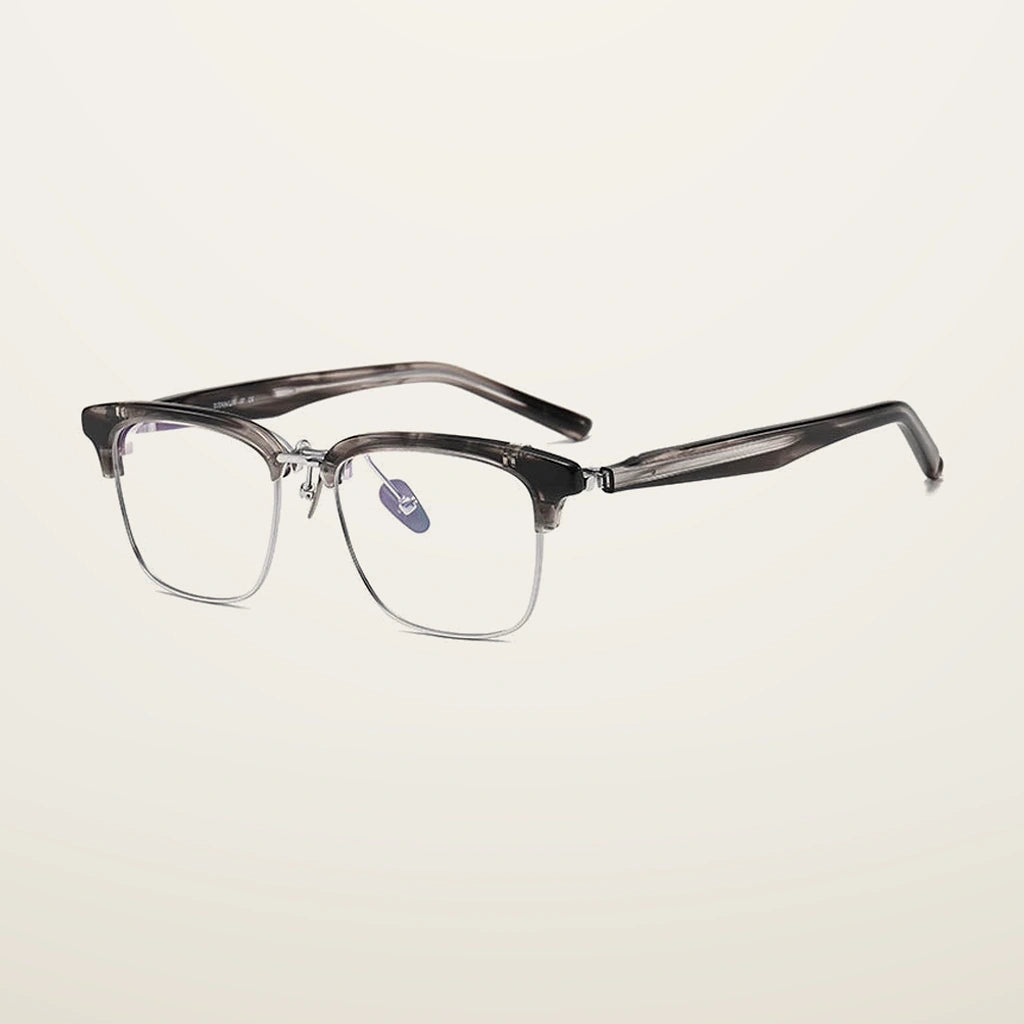 Gatenac Unisex Full Rim Flip Up Square Acetate Titanium Photochromic Reading Glasses 62796 - C2 Photochromic