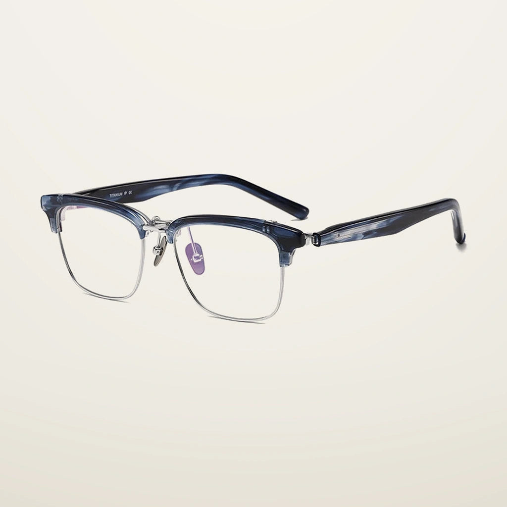Gatenac Unisex Full Rim Flip Up Square Acetate Titanium Photochromic Reading Glasses 62796 - C3 Photochromic