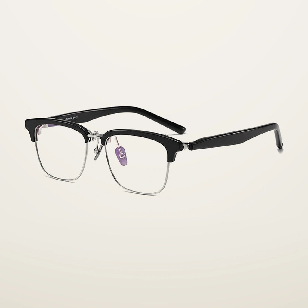 Gatenac Unisex Full Rim Flip Up Square Acetate Titanium Photochromic Reading Glasses 62796 - C5 Photochromic